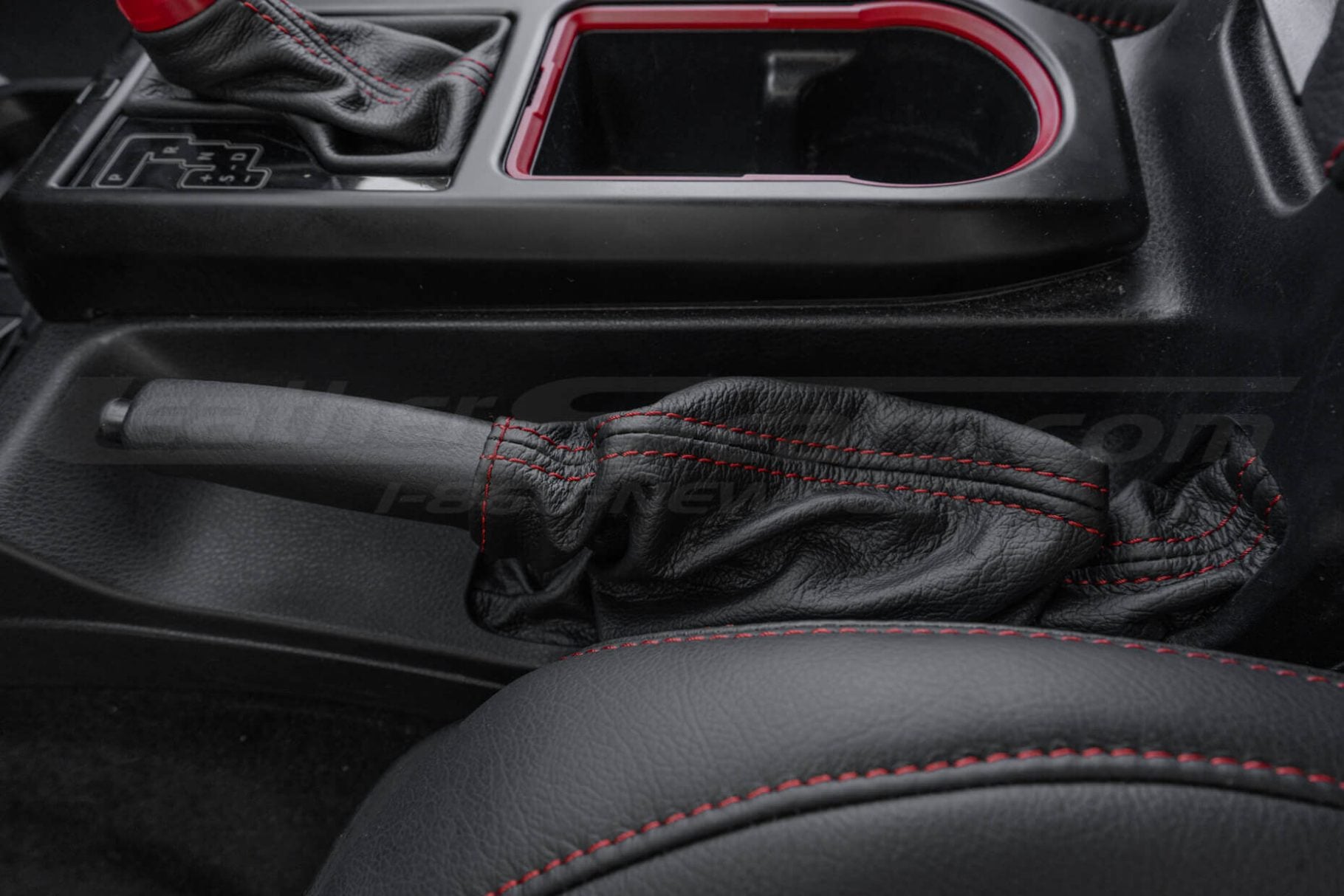 Driver side view of Toyota Tacoma aftermarket emergency break cover