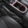 Top down view of custom ebrake boot for toyota tacoma