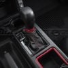 2016-2023 Toyota Tacoma black automatic shifter cover with red stitching