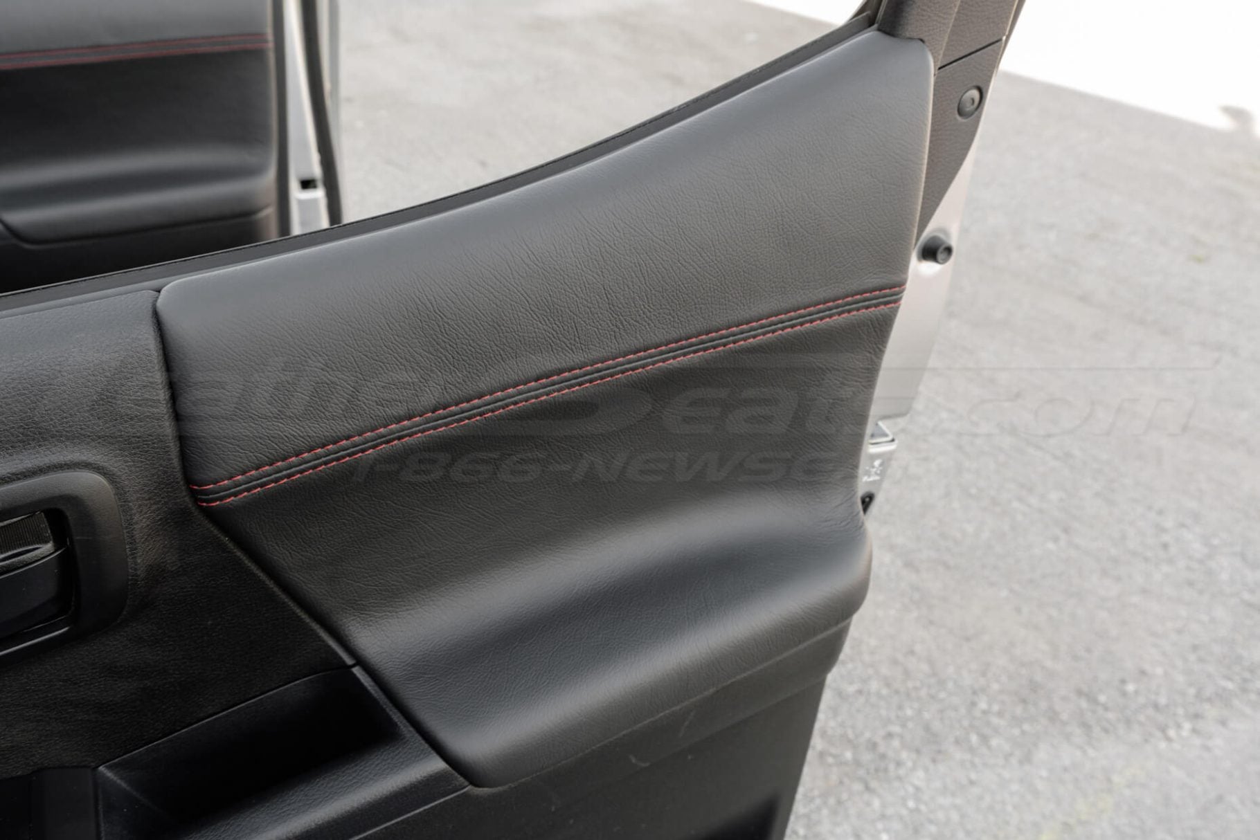 Rear seat door panel insert for toyota tacoma