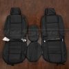 1983-1991 Jeep Grand Wagoneer Black leather seat covers - front seat pholstery