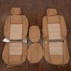 Two-tone Jeep Grand Wagoneer custom leather seat kit - front seats