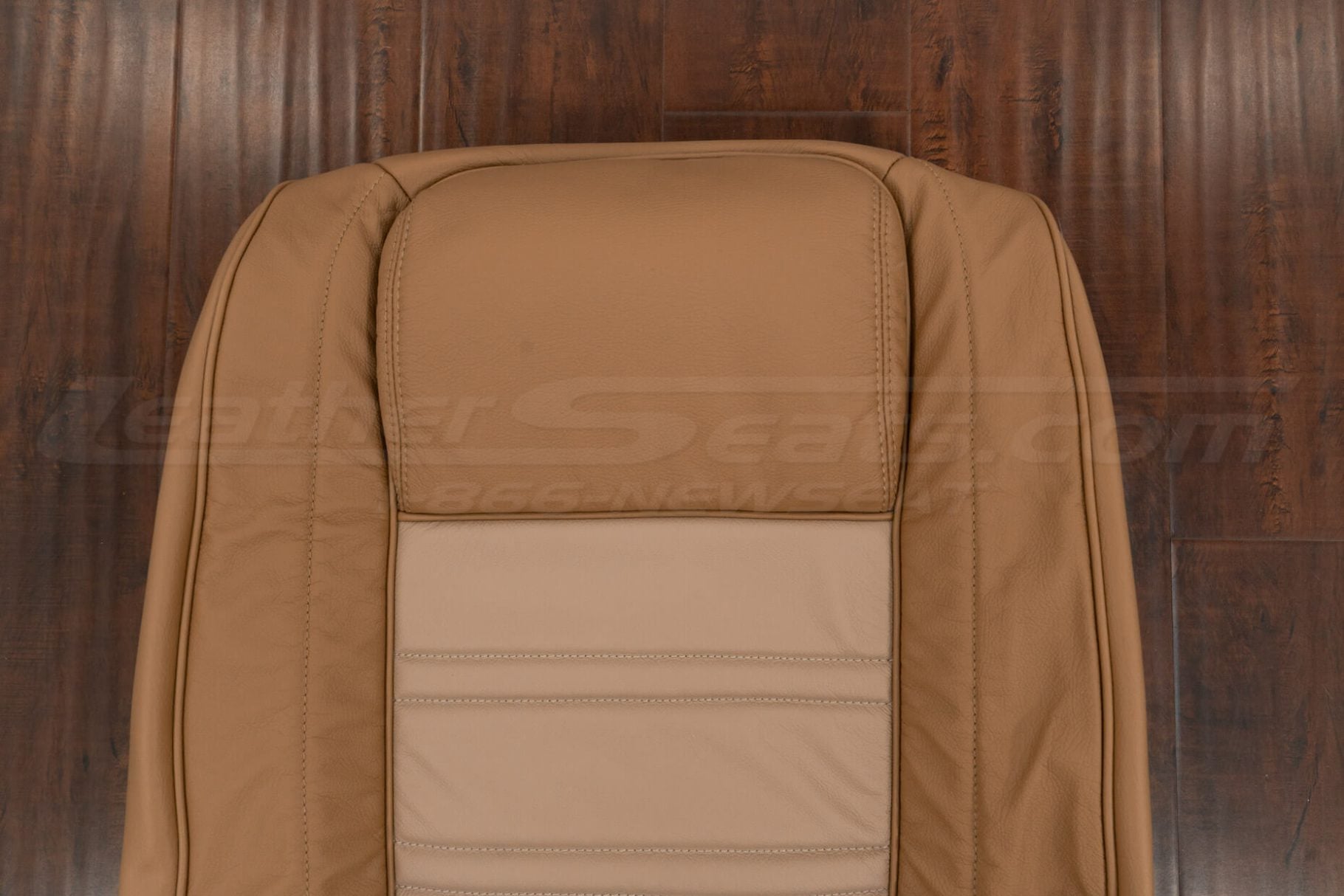 Headrest section of grand wagoneer upholstery
