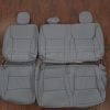 2021-2025 Ford F-150 SuperCrew custom crater grey leather seat covers - rear seat upholstery