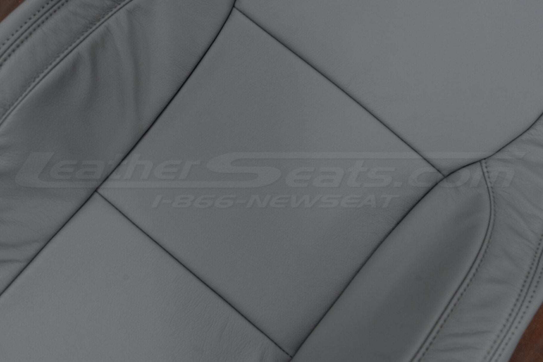 F-150 leather texture close-up
