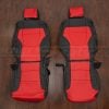 2022-2026 Toyota Tundra black and bright red seat covers - font seat upholstery