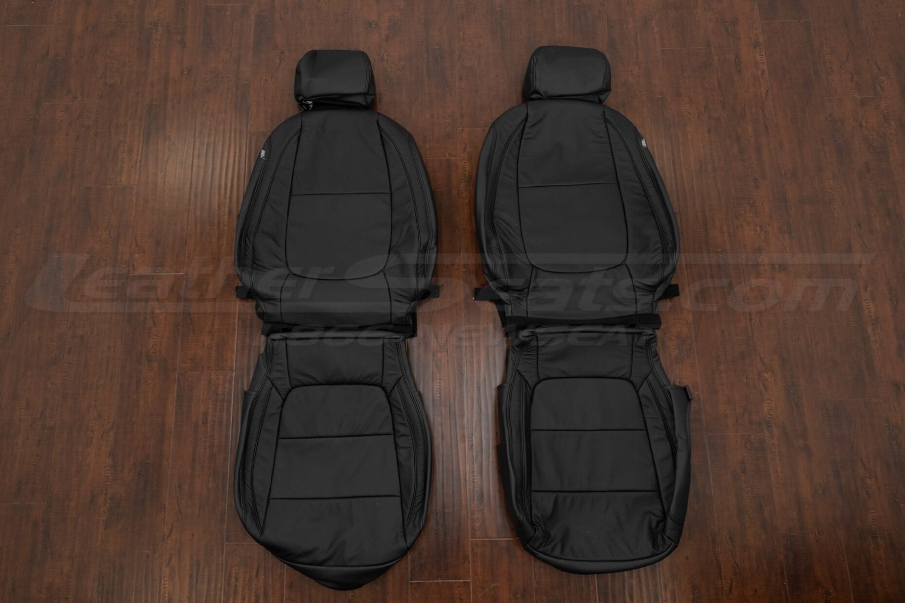 2018-2022 Hyundai Accent Black leather seat covers - Front seat upholstery