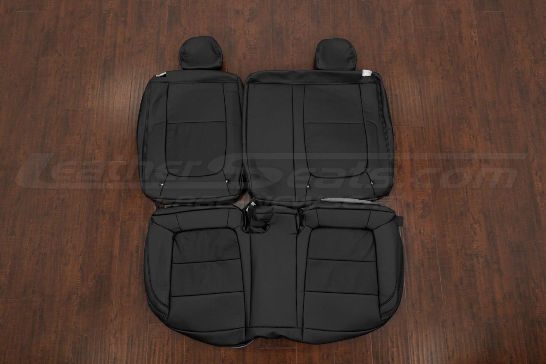 Aftermarket Hyundai Accent black leather seats - rear seat upholstery