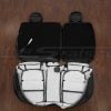 Rear seat accent upholstery flipped
