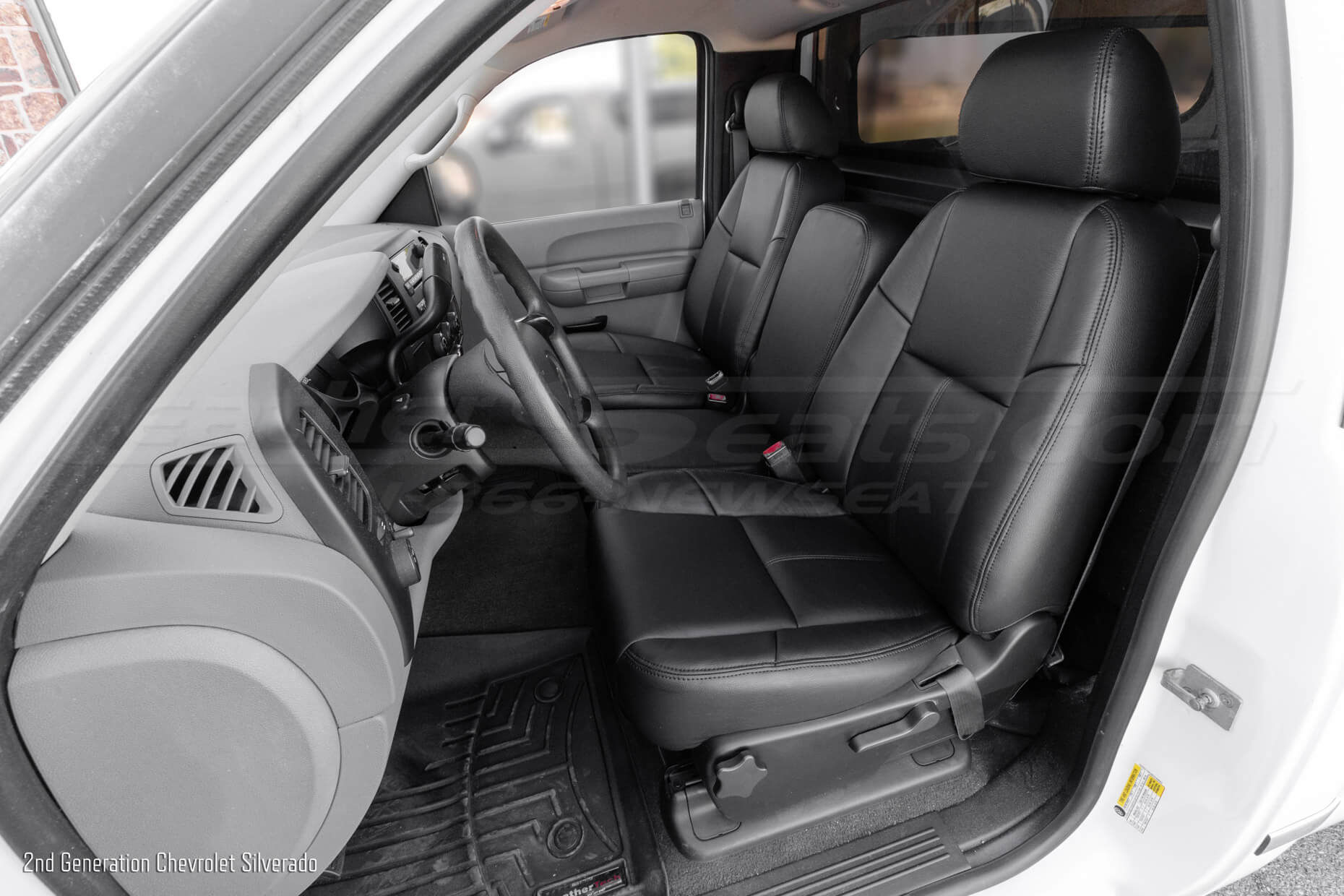 2nd GenerationChevy Silverado with csutom leather seats