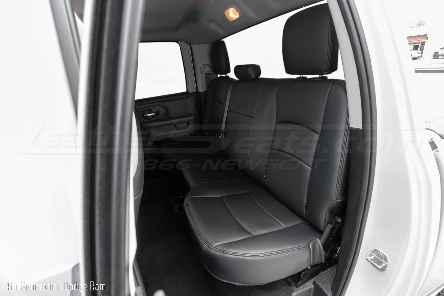 4th Generation Dodge Ram with black leather rear seats