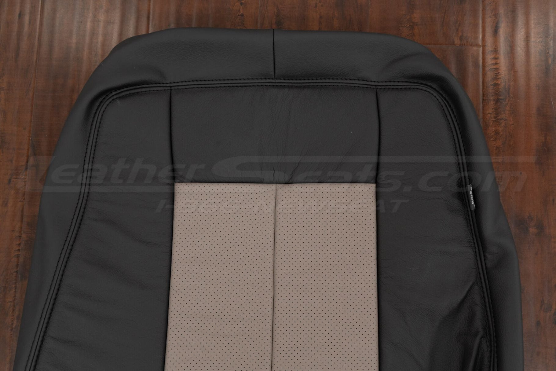 Upper section of Ford Expedition leather backrest upholstery