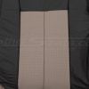 Perforated combo section of Ford Expedition backrest upholstery