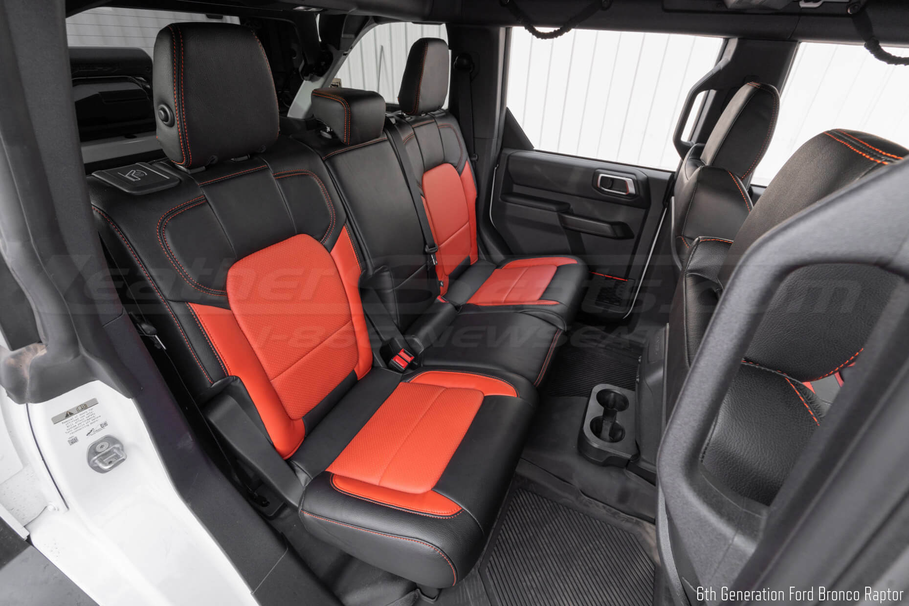 Ford Bronco Raptor with custom two-tone leather seats