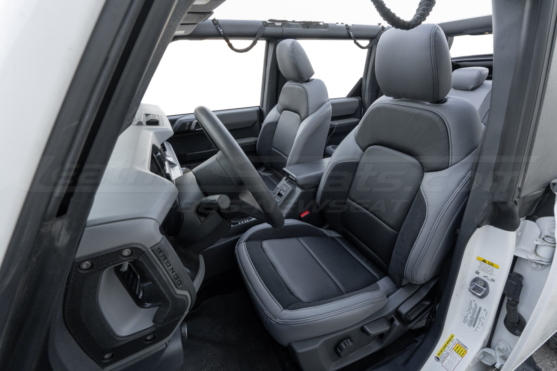 2021-2026 Ford Bronco with aftermarket leather seats installed