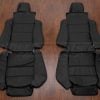 BMW E30 black leather seat upholstery kit - front seat covers