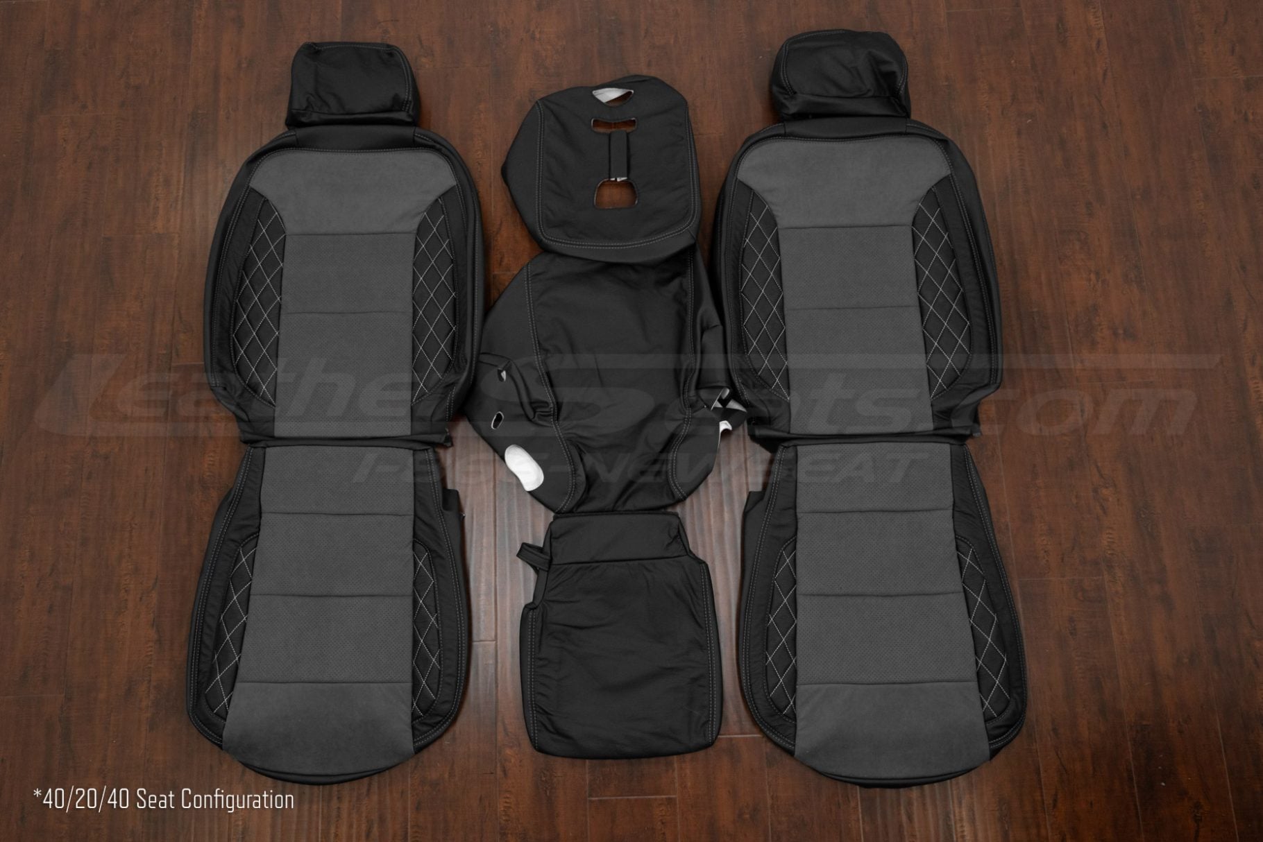 Aftermarket leather kit for silverado in 40/20/40 seat configuration