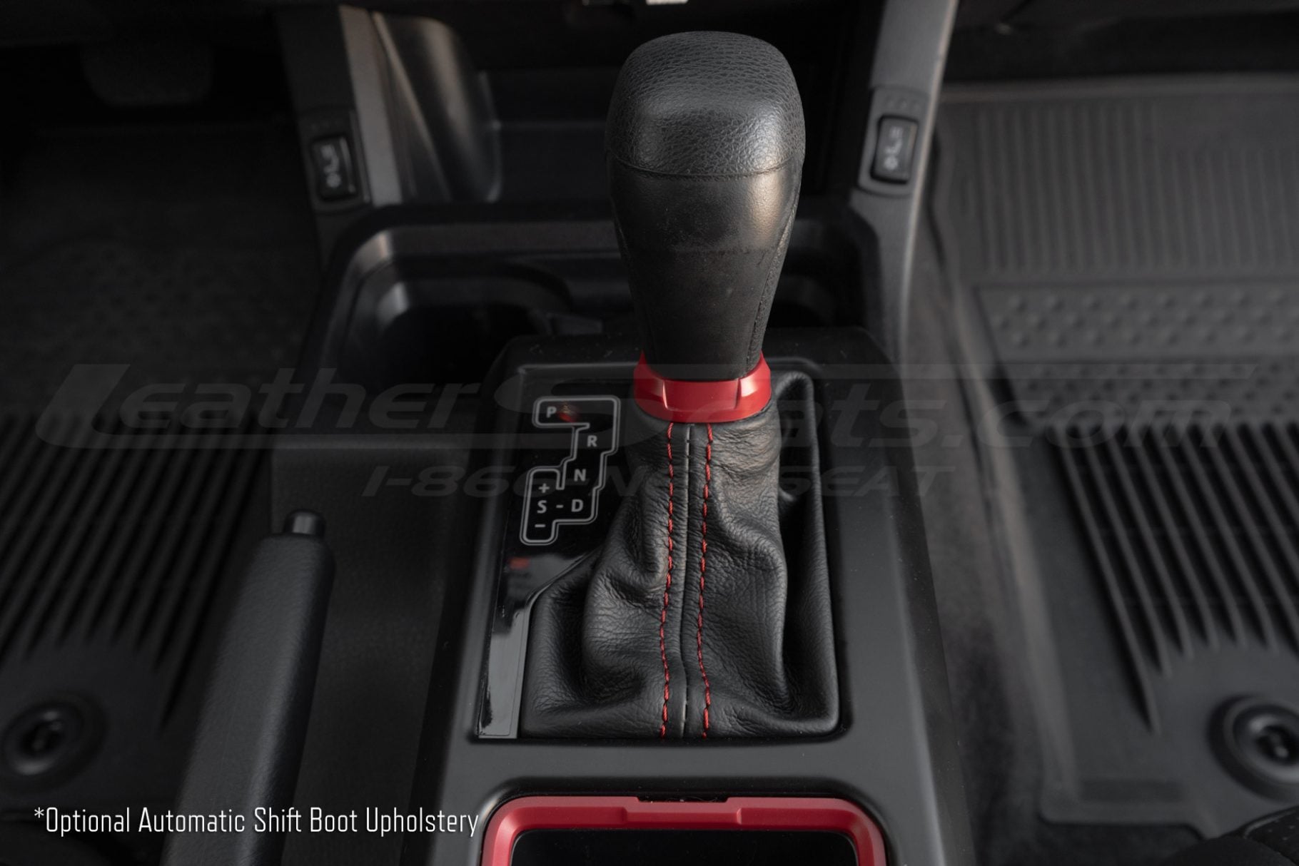 Toyota Tacoma aftermarket automatic shift boot upholstery
