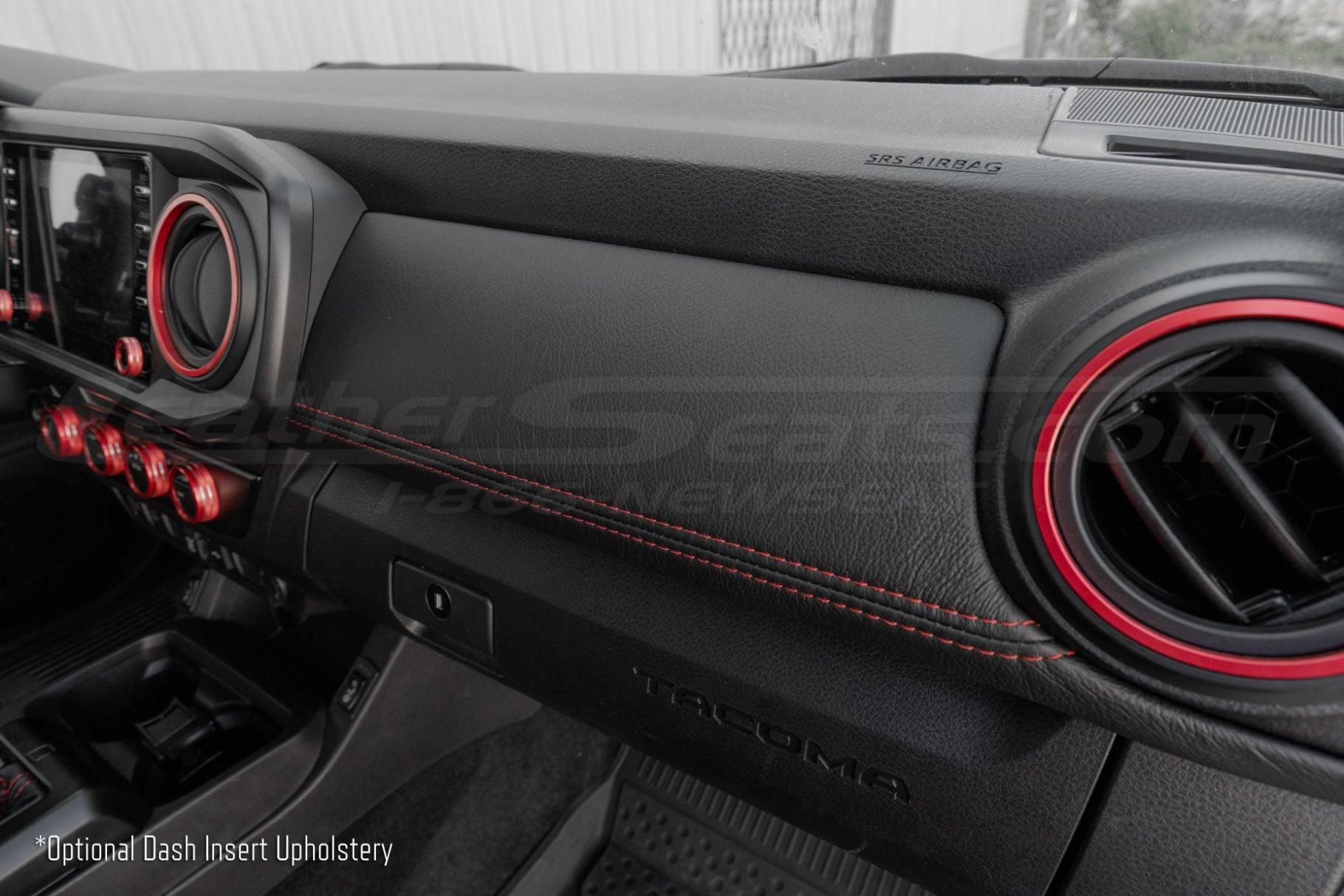 Toyota Tacoma aftermarket dash insert upholstery