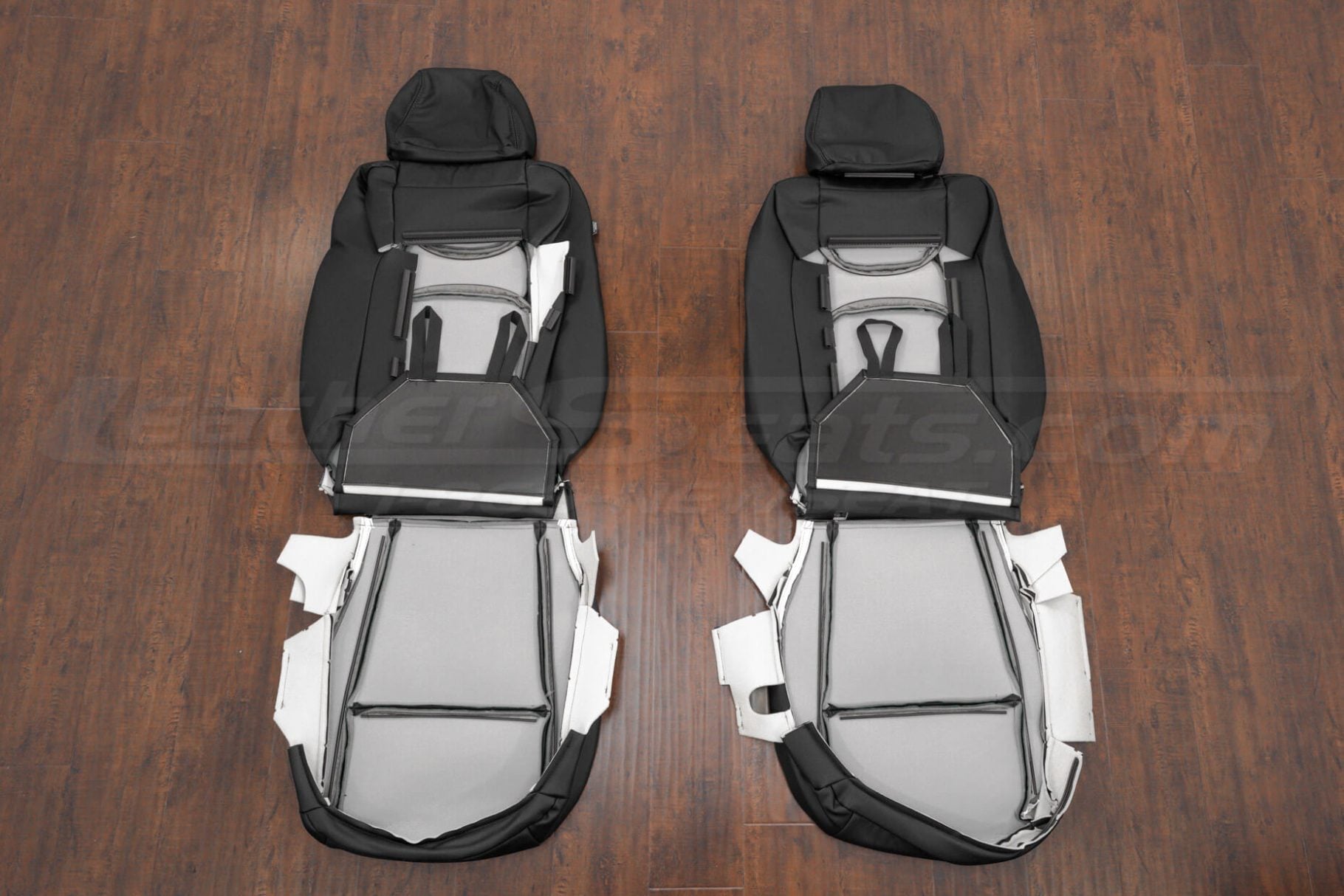 Front seat ridgeline leathr upholstery flipped