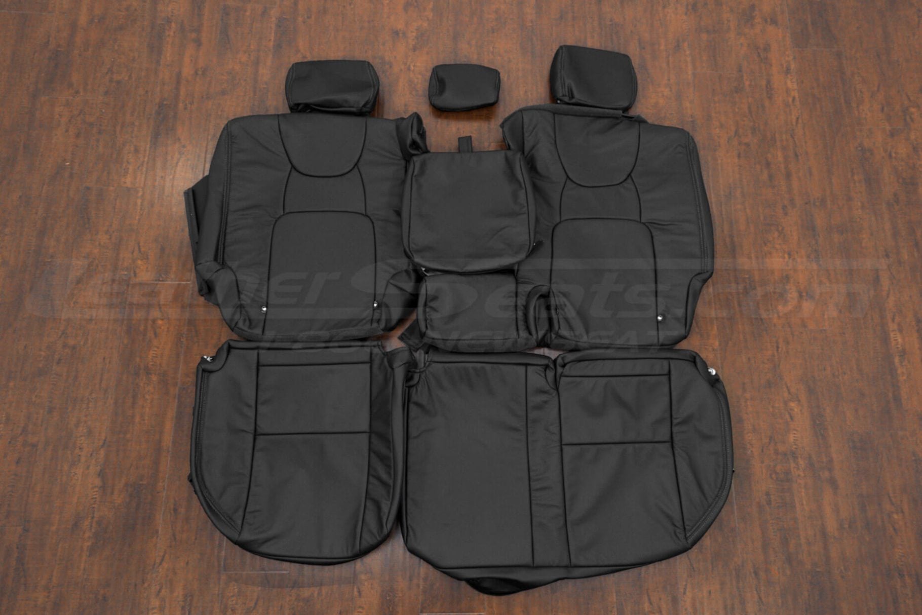 2010-2014 Honda Ridgeline custom black leather seat covers - rear seat uphosltery