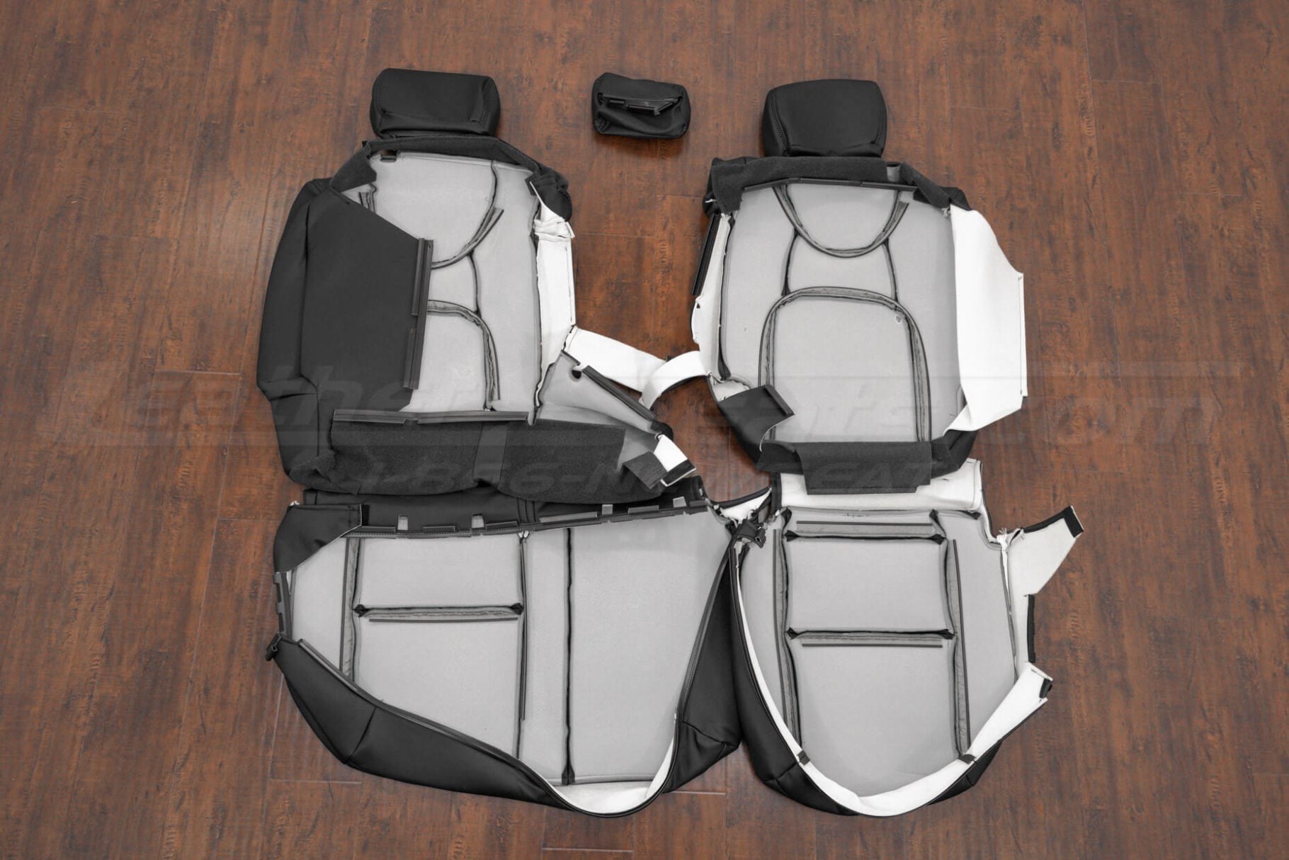 Rear seat ridgeline seat covers flipped