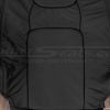 Insert section of black leather backrest uphosltery for honda ridgeline