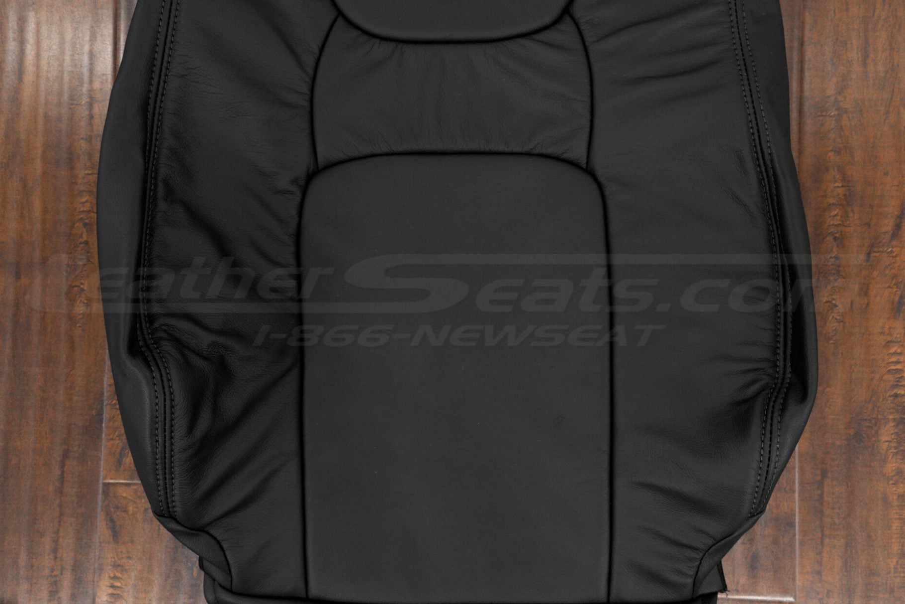 Insert section of black leather backrest uphosltery for honda ridgeline