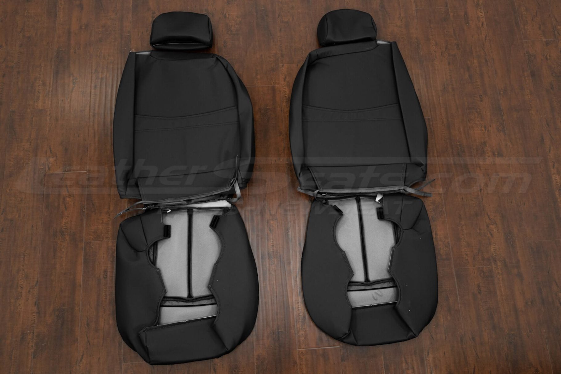 Front seat covers flipped