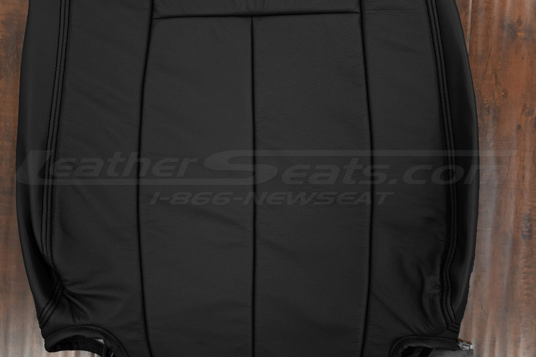 Insert sction of black backrest cover