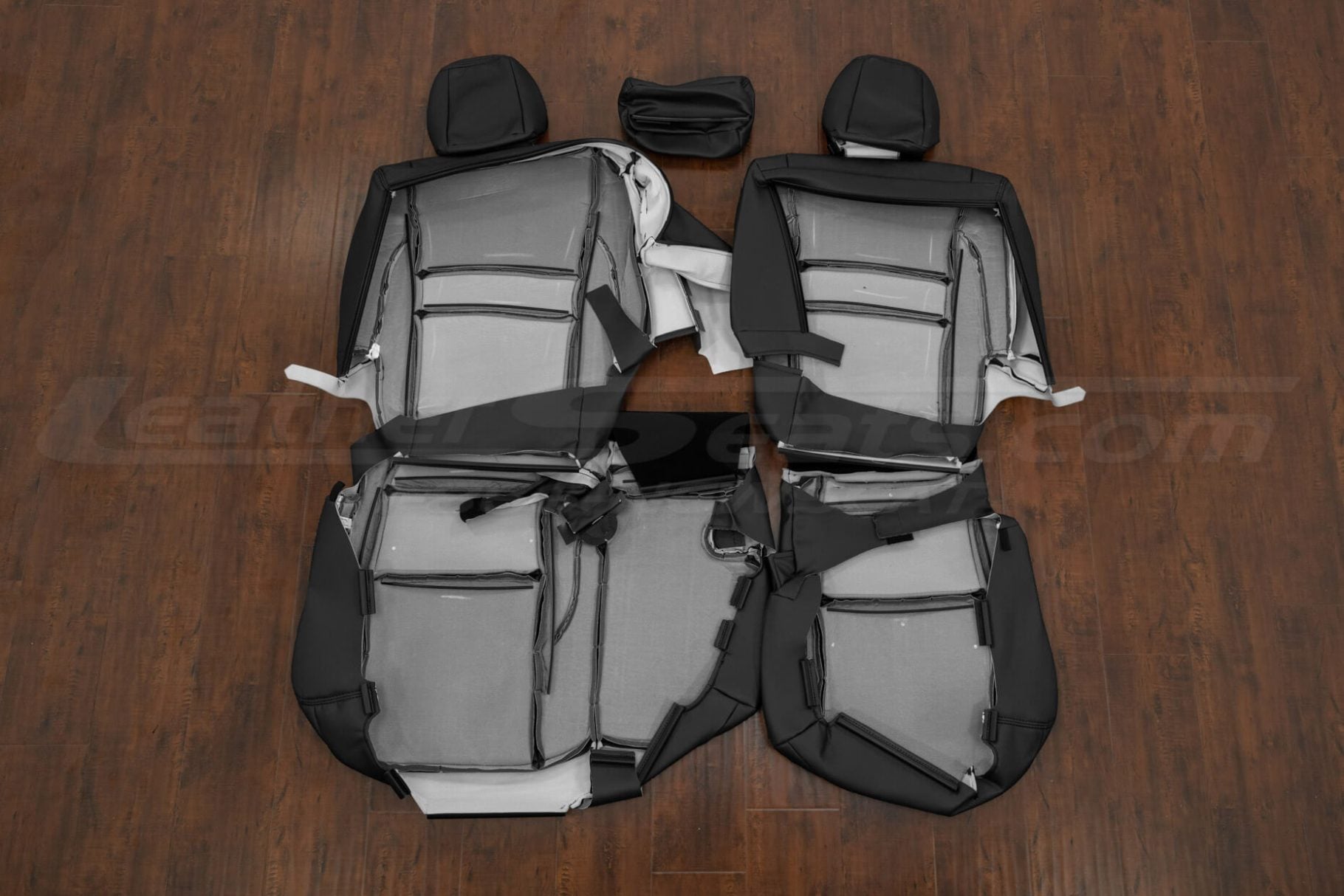 Rear seat passport upholstery flipped