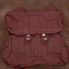 1995-1999 Chev Tahoe leather seat covers - Ruby Red - Rear seat upholstery