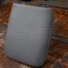 Top-down side view of aftermarket leather console lid cover for Honda Pilot