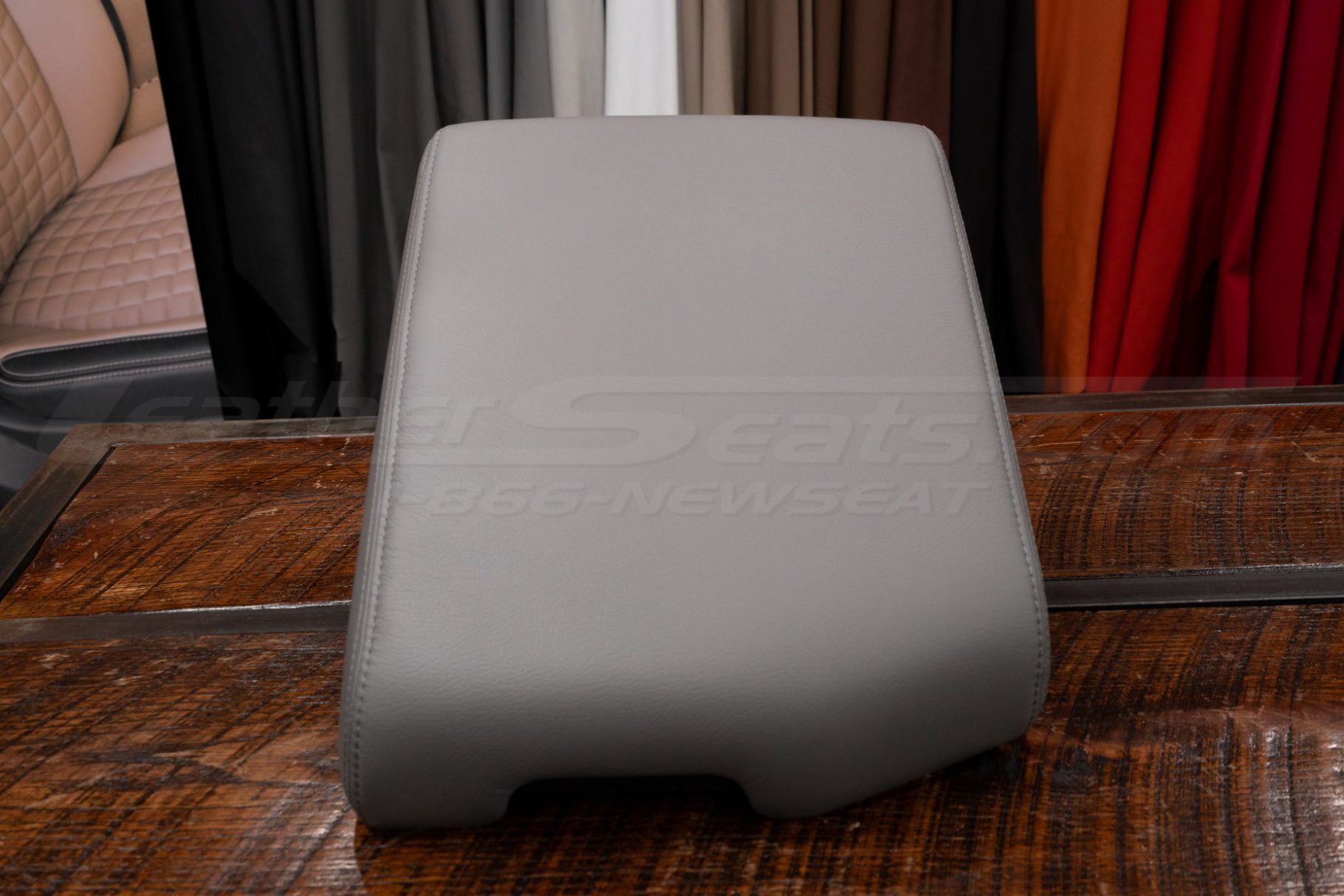 Custom leather console lid cover for 2007-2013 Toyota Tundra