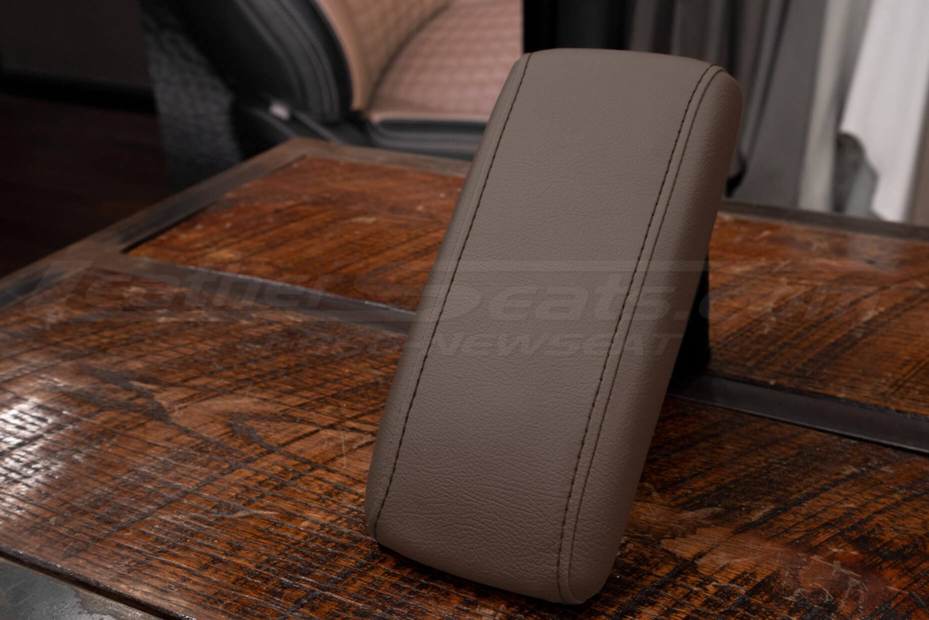 Side view of leather center armrest replacement for 1996-1999 Toyota 4Runner