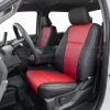 Ford Superduty with Black and Red custom leather seats