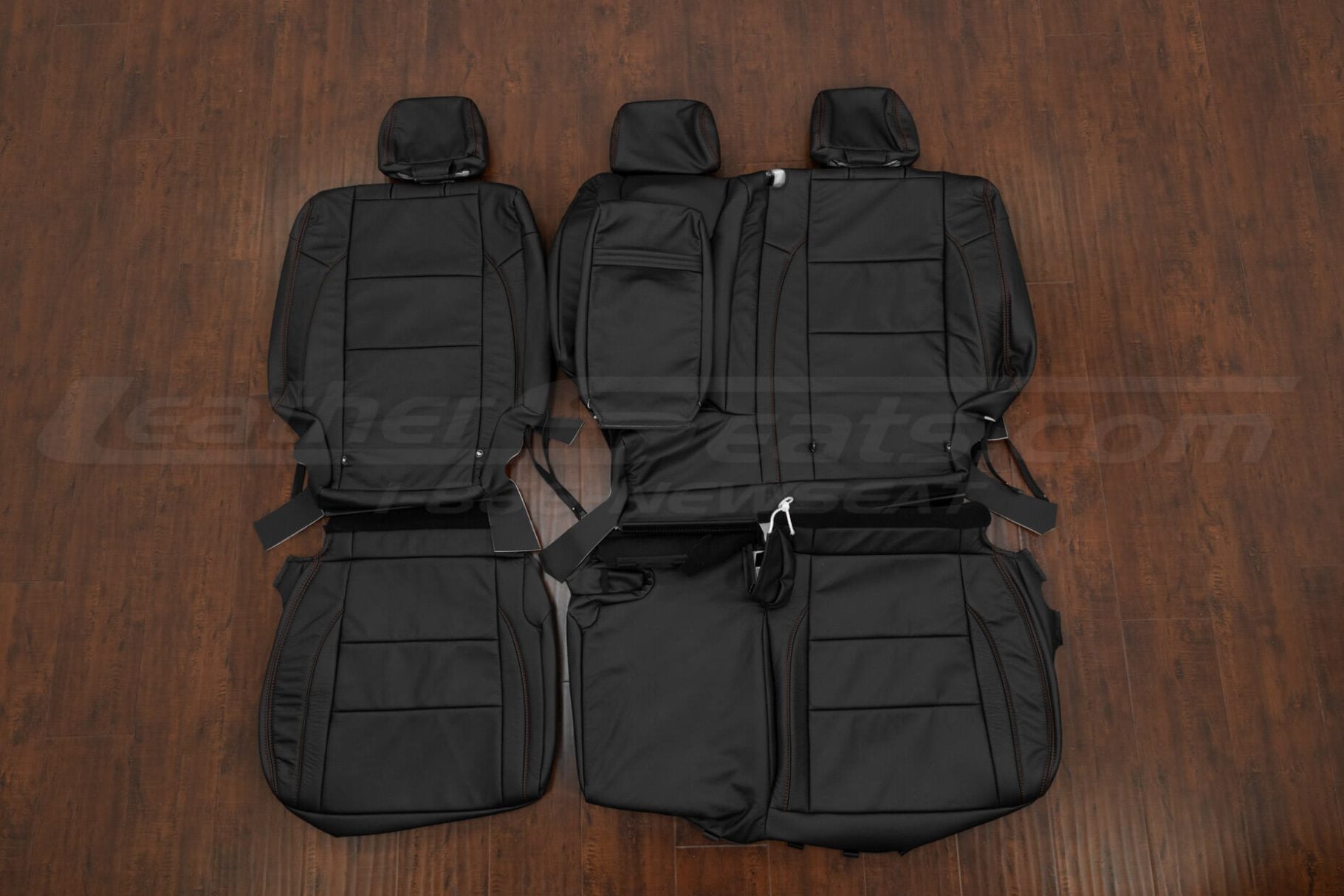 Dodge Durango Black replacement leather seat covers - rear seat upholstery