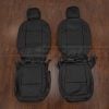 Black replacement leather seat covers for 2020-2025 Jeep Gladiator
