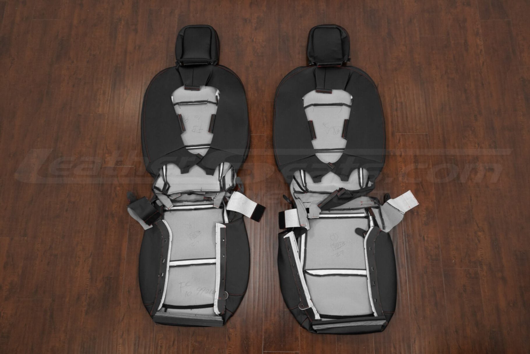Front seat Gladiator replacement seat covers flipped
