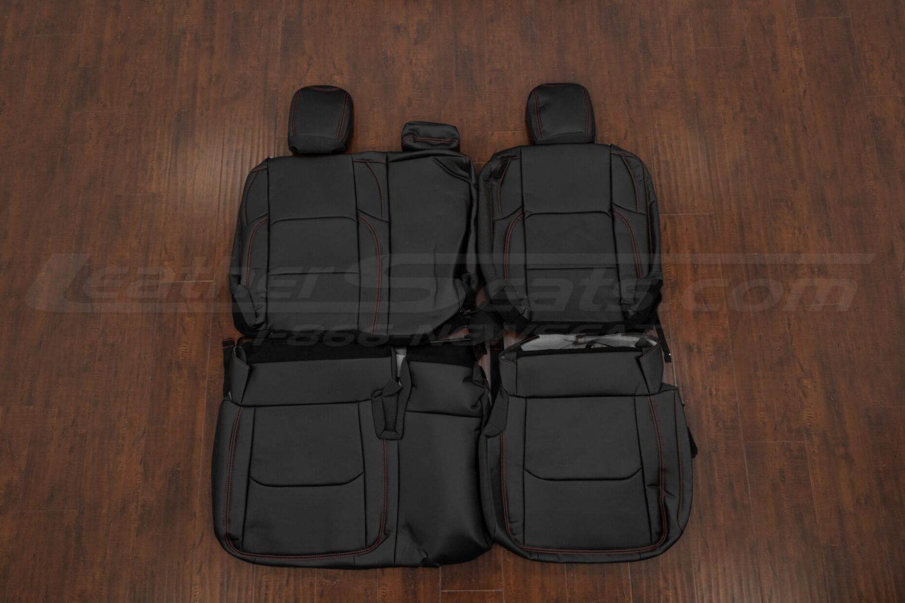 2020-2025 Jeep Gladiator black leather upholstery - rear seats
