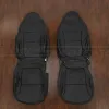 Black leather seat covers for Pontiac Solstice - Front row replacement upholstery