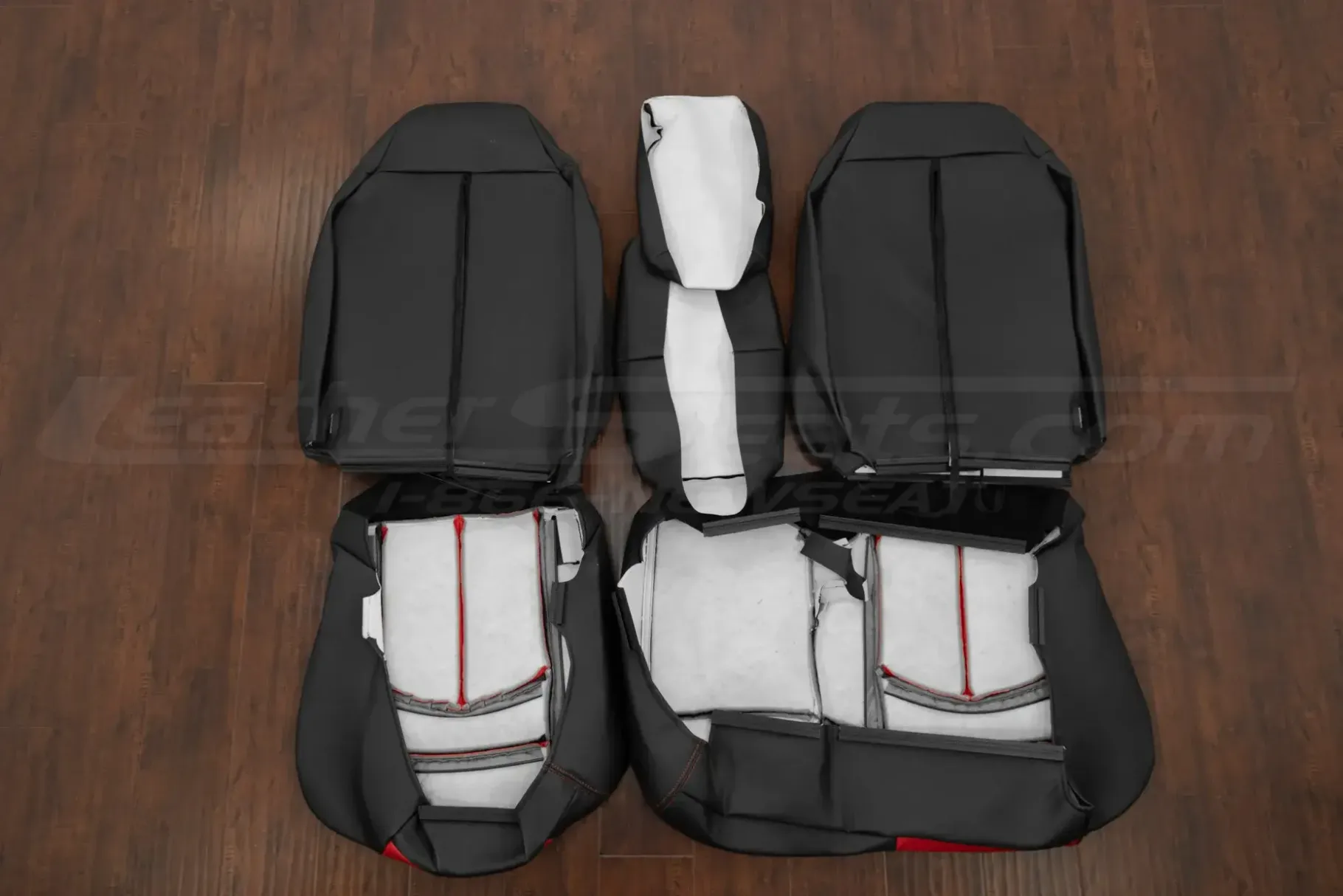 Ford F-150 Lightning front seat upholstery flipped