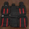 Gen 1 Raptor custom black and bright red leather seats