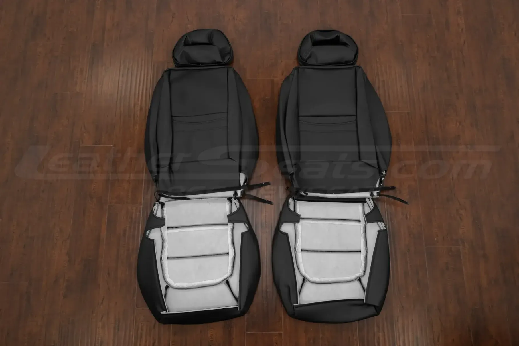 Front seat vw beetle leather upholstery flipped