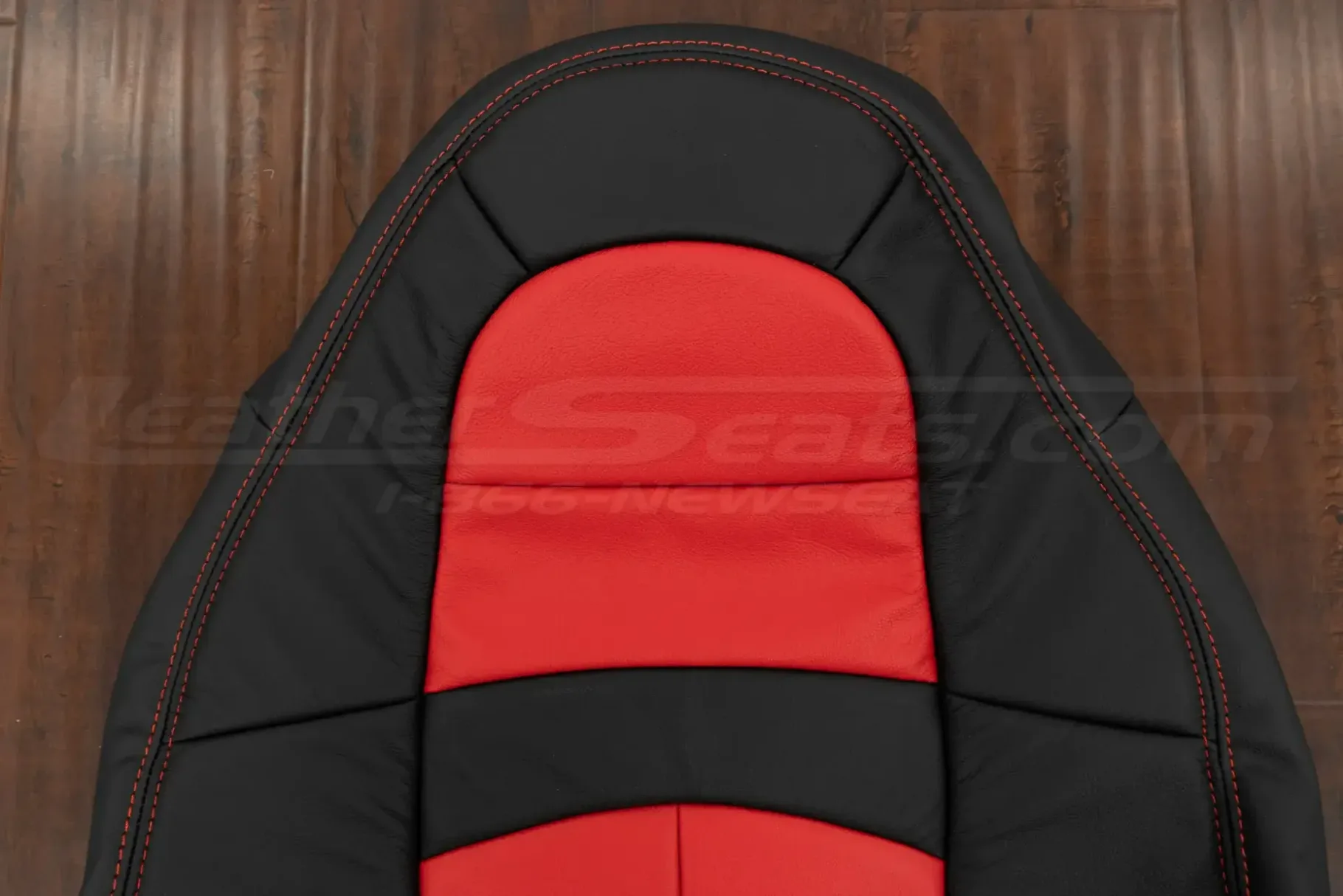 Headrest section of twp-ttone SVT lightning backrest upholstery