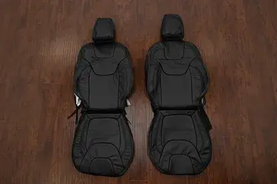 2019-2023 Jeep Cherokee Black leather seat upholstery kit - featured image