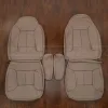 Medium Prairie Tan Ford Bronco replacement leather seat covers with armrests