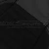 Perforated synthetic suede leather texture close-up