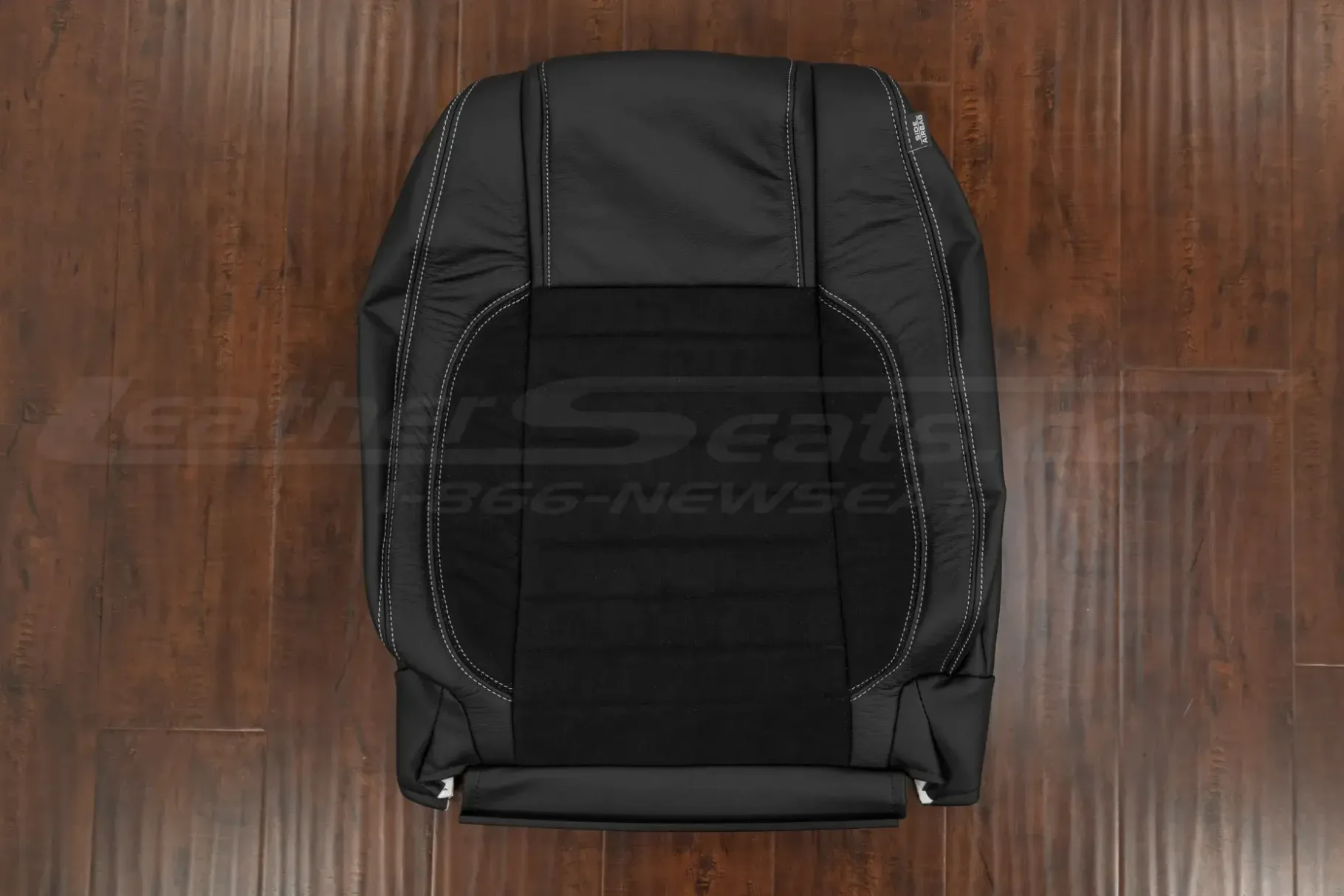 Ford Mustang leather backrest upholstery with synthetic suede