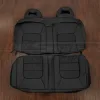 Custom black leather upholstery for vw beetle - rear seats